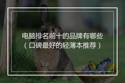 电脑排名前十的品牌有哪些(口碑最好的轻薄本推荐)