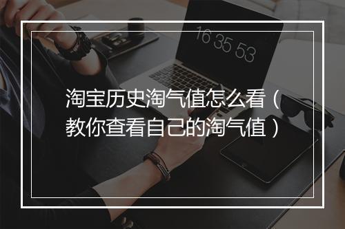 淘宝历史淘气值怎么看(教你查看自己的淘气值)