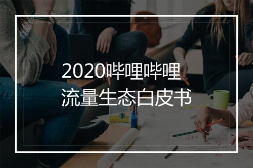 2020哔哩哔哩流量生态白皮书