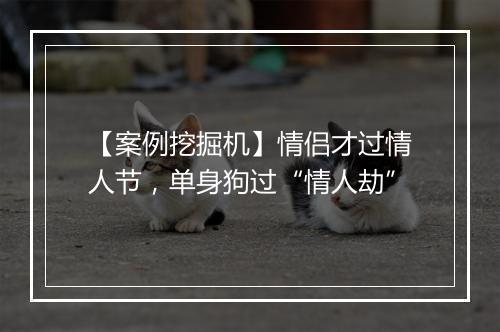 【案例挖掘机】情侣才过情人节,单身狗过“情人劫”