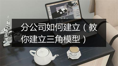分公司如何建立(教你建立三角模型)