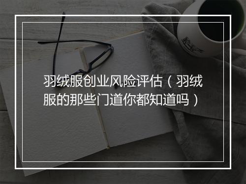 羽绒服创业风险评估(羽绒服的那些门道你都知道吗)
