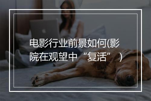 电影行业前景如何(影院在观望中“复活”)