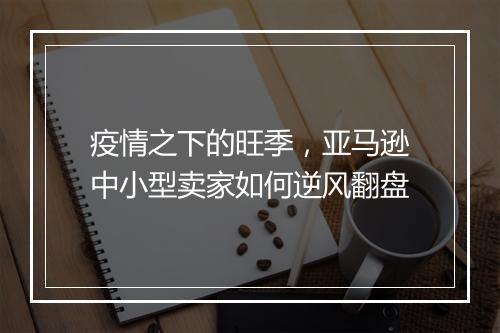 疫情之下的旺季,亚马逊中小型卖家如何逆风翻盘