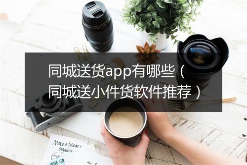同城送货app有哪些(同城送小件货软件推荐)