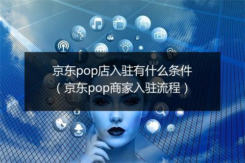 京东pop店入驻有什么条件(京东pop商家入驻流程)