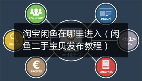 淘宝闲鱼在哪里进入(闲鱼二手宝贝发布教程)