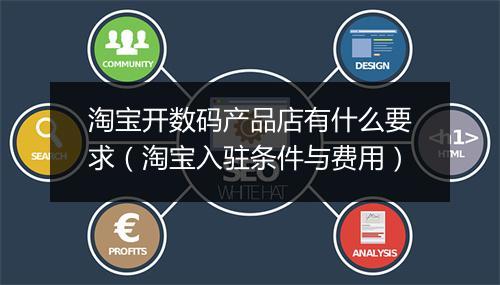 淘宝开数码产品店有什么要求(淘宝入驻条件与费用)