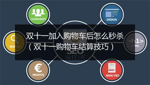 双十一加入购物车后怎么秒杀(双十一购物车结算技巧)