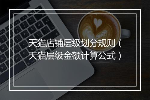 天猫店铺层级划分规则(天猫层级金额计算公式)