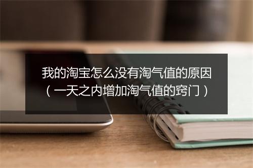 我的淘宝怎么没有淘气值的原因(一天之内增加淘气值的窍门)