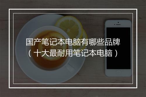 国产笔记本电脑有哪些品牌(十大最耐用笔记本电脑)