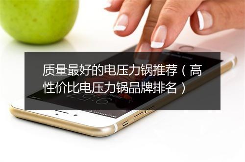 质量最好的电压力锅推荐(高性价比电压力锅品牌排名)