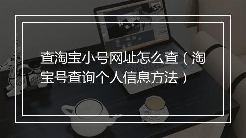 查淘宝小号网址怎么查(淘宝号查询个人信息方法)