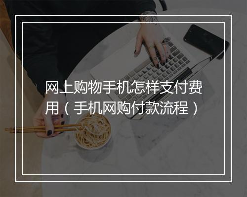 网上购物手机怎样支付费用(手机网购付款流程)