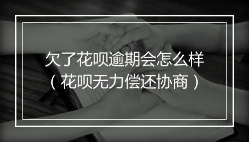 欠了花呗逾期会怎么样(花呗无力偿还协商)