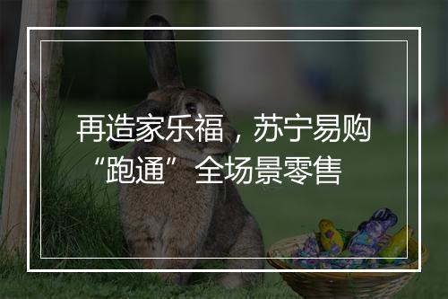 再造家乐福,苏宁易购“跑通”全场景零售