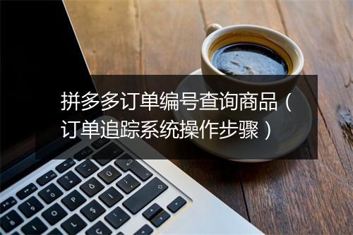 拼多多订单编号查询商品(订单追踪系统操作步骤)