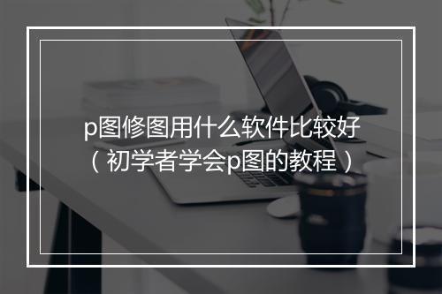 p图修图用什么软件比较好(初学者学会p图的教程)