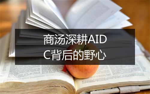 商汤深耕AIDC背后的野心