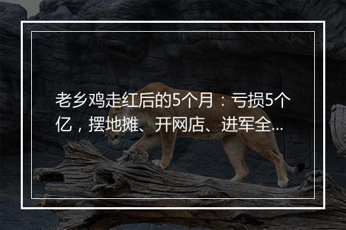 老乡鸡走红后的5个月:亏损5个亿,摆地摊、开网店、进军全国