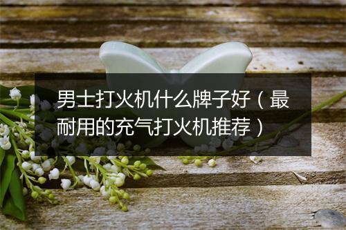 男士打火机什么牌子好(最耐用的充气打火机推荐)
