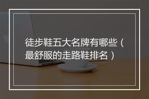 徒步鞋五大名牌有哪些(最舒服的走路鞋排名)