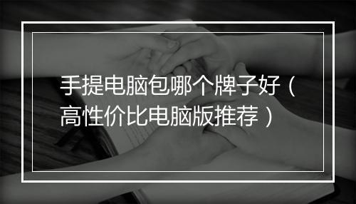 手提电脑包哪个牌子好(高性价比电脑版推荐)