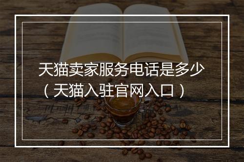 天猫卖家服务电话是多少(天猫入驻官网入口)