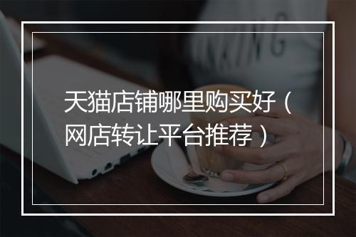 天猫店铺哪里购买好(网店转让平台推荐)