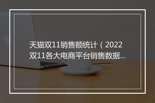 天猫双11销售额统计(2022双11各大电商平台销售数据)