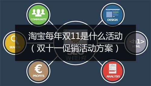 淘宝每年双11是什么活动(双十一促销活动方案)