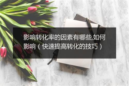 影响转化率的因素有哪些,如何影响(快速提高转化的技巧)