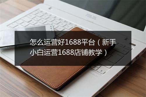 怎么运营好1688平台(新手小白运营1688店铺教学)