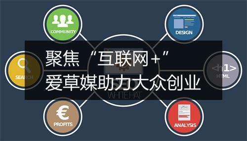 聚焦“互联网+” 爱草媒助力大众创业