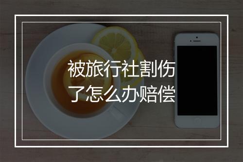 被旅行社割伤了怎么办赔偿