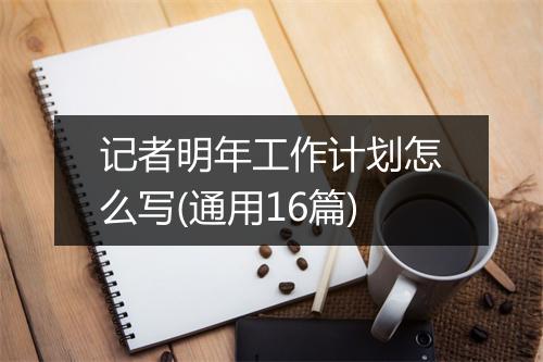 记者明年工作计划怎么写(通用16篇)