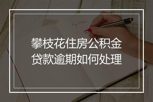攀枝花住房公积金贷款逾期如何处理