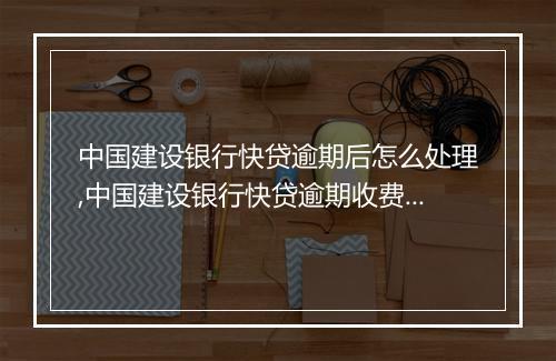 中国建设银行快贷逾期后怎么处理,中国建设银行快贷逾期收费标准