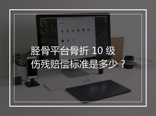 胫骨平台骨折 10 级伤残赔偿标准是多少?