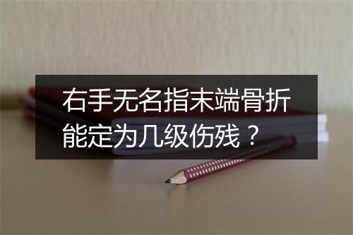 右手无名指末端骨折能定为几级伤残?