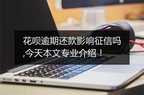 花呗逾期还款影响征信吗,今天本文专业介绍!