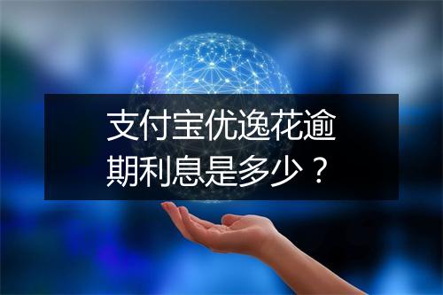 支付宝优逸花逾期利息是多少?
