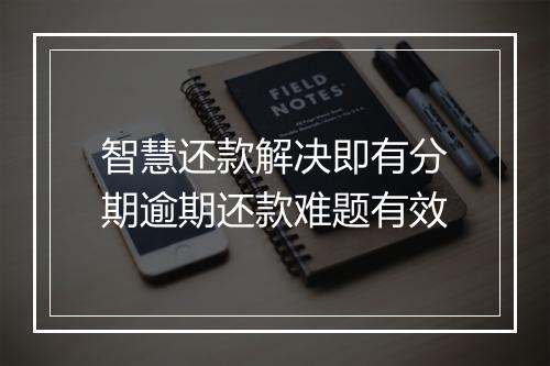 智慧还款解决即有分期逾期还款难题有效