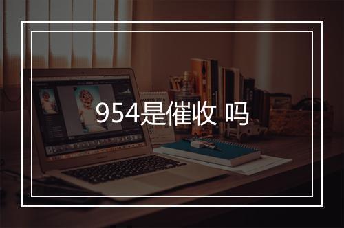 954是催收 吗