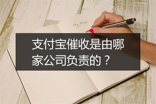 支付宝催收是由哪家公司负责的?