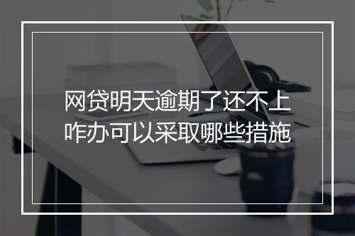 网贷明天逾期了还不上咋办可以采取哪些措施