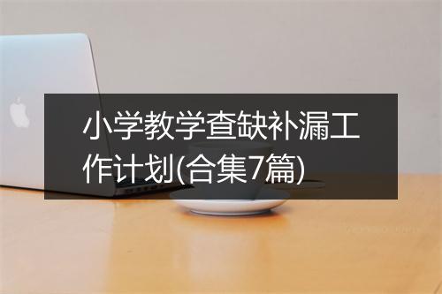 小学教学查缺补漏工作计划(合集7篇)