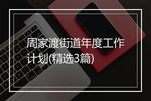 周家渡街道年度工作计划(精选3篇)