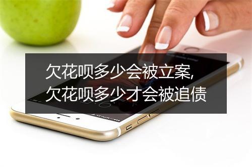 欠花呗多少会被立案,欠花呗多少才会被追债